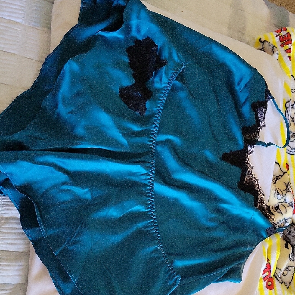 Victoria's Secret Teal Satin Garment